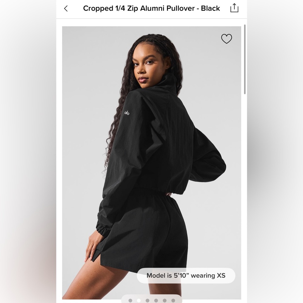 Alo 1/4 zip alumni pullover